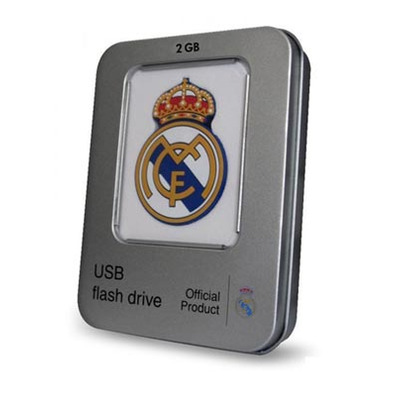 Pendrive USB Real Madrid 2 GB Metallic Box