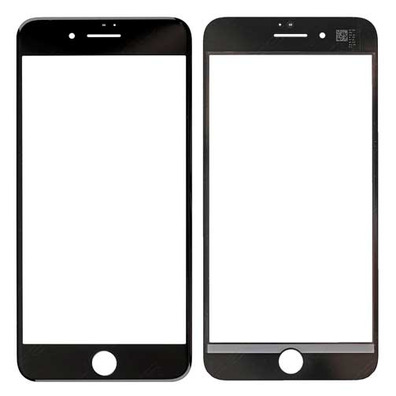 Façade en Verre iPhone 8 Plus (Colle Oca) Noire