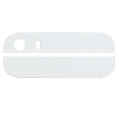 Top Bottom Glass for iphone 5S Blanc
