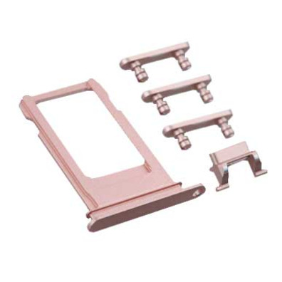 Plateau pour Cartes SIM + Boutons Latéraux pour iPhone 7 Rose Gold