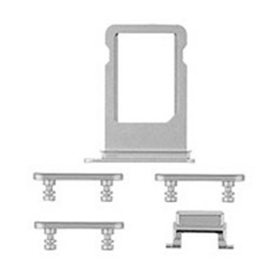 Plateau pour Cartes SIM + Boutons Latéraux - iPhone 8 Blanc