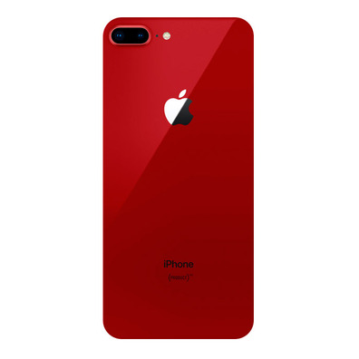 Couverture Arrière avec de la Colle (iPhone 8 Plus) Rouge