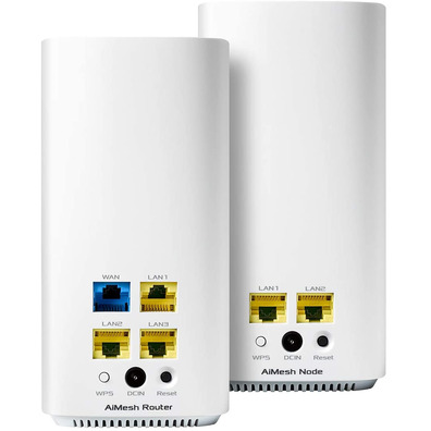 Router sans fil ASUS Zenwifi AC Mini CD6 Pack x2 Blanco AIMESH