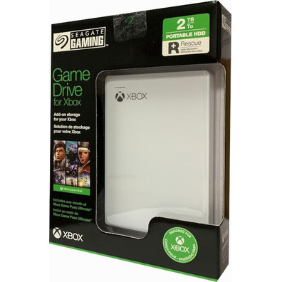Seagate Game Drive 2 To White Xbox One / Xbox Series X/S