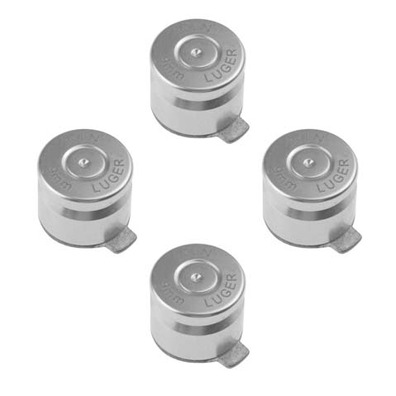 Boutons en Métal Set Style Balle (Dualshock 3 / Dualshock 4) Argent