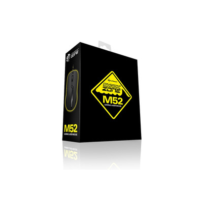 Le requin Zone de requin M52 Jeu de souris noir