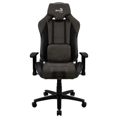 Silla Gaming Aerocool Baron Iron Black Aerosuede