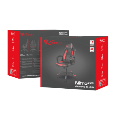 Silla Gaming Genesis Nitro 370 Negra / Roja