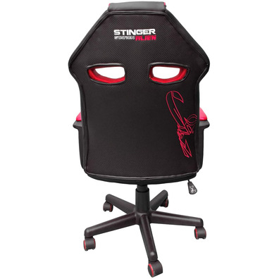 Silla Gaming Woxter Stinger Station Alien Negra / Roja