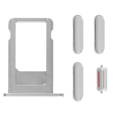 SIM Card Tray and Side Buttons Set for iPhone 6S Silver