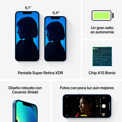 Smartphone Apple iPhone 13 128 Go 5G Azul