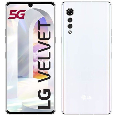 Smartphone LG Velvet 6GB/128 Go 6,8 " 5G Blanco