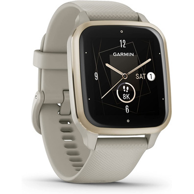 Smartwatch Garmin Venu SQ2 Music Edition 40mm GPS Oro Crema y Gris