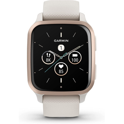 Smartwatch Garmin Venu SQ2 Music Edition 40mm GPS Oro Rosa y Blanco