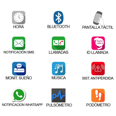 Smartwatch Leotec Bluetooth Pulse blanche