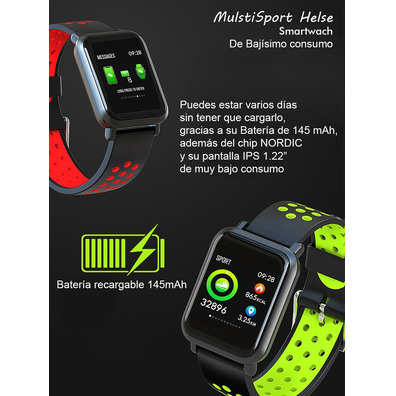 Smartwatch Leotec Multisports Helse Bleu