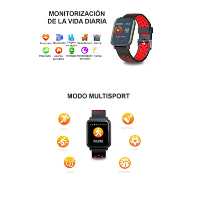 Smartwatch Leotec Multisports Helse Bleu