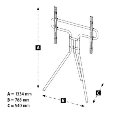 Soporte TV Hama Estilo Caballete (37 "-75") Blanc