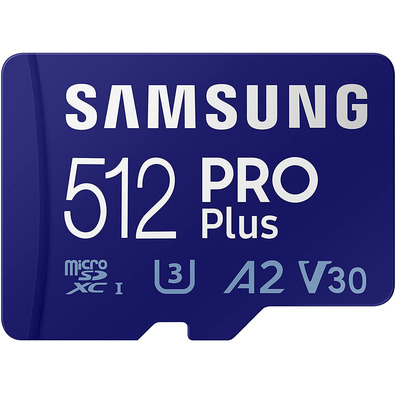 Tarjeta de Memoria Samsung Pro Plus 2021 512 Go MicroSD XC Clase 10