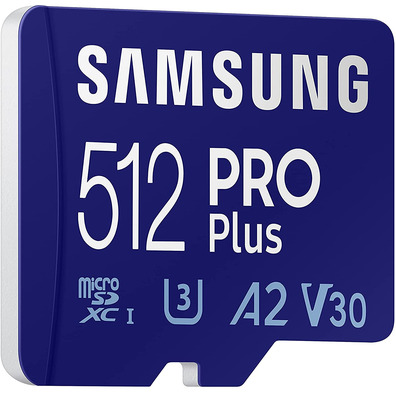 Tarjeta de Memoria Samsung Pro Plus 2021 512 Go MicroSD XC Clase 10