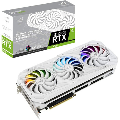 Tarjeta Gráfica Asus ROG Strix RTX3090 OC 24 Go GDDR6X Blanca