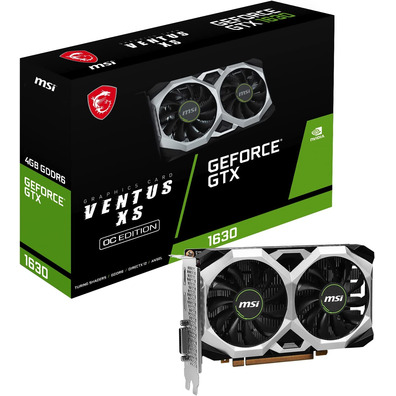 Tarjeta Gráfica MSI GTX 1630 Ventus XS OC 4Go GDDR6