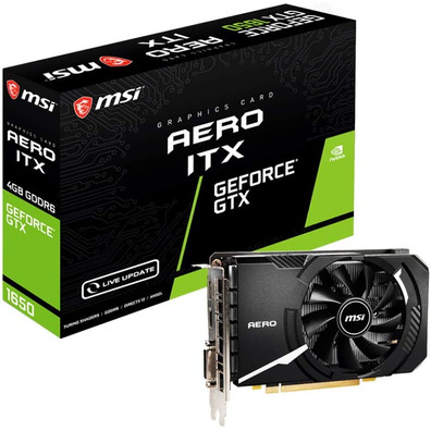 Tarjeta Gráfica MSI GTX 1650 D6 Aero ITX v1 4Go GDDR6