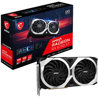 Tarjeta Gráfica MSI RX6750 XT Mech 2X OC 12 Go GDDR6