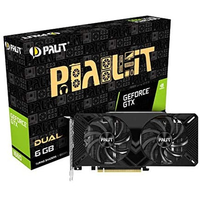 Tarjeta Gráfica Palit GTX 1660 Dual 6 Go GDDR5