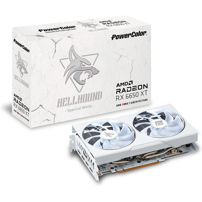 Tarjeta Gráfica Powercolor RX 6650XT Hellhound 8Go GDDR6 White