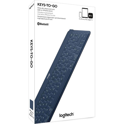 Teclado Bluetooth Logitech Keys-to-Go iPhone / iPad Azul