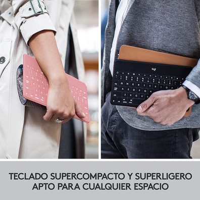 Teclado Bluetooth Logitech Keys-to-Go iPhone / iPad Rosa