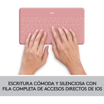 Teclado Bluetooth Logitech Keys-to-Go iPhone / iPad Rosa