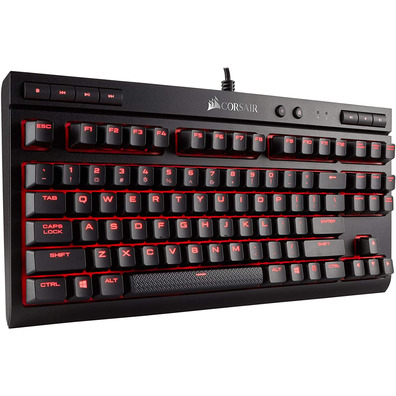 Teclado Corsair K63 Negro / Rojo