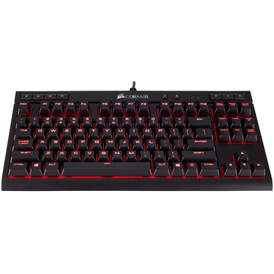 Teclado Corsair K63 Negro / Rojo