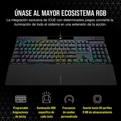 Teclado Corsair K70 RGB Pro MX Red (Español)