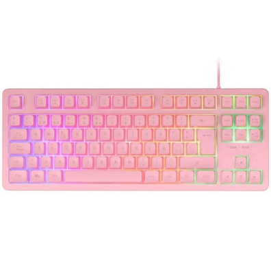 Teclado Gaming SemiMecánico Mars Gaming MK023 / Rosa