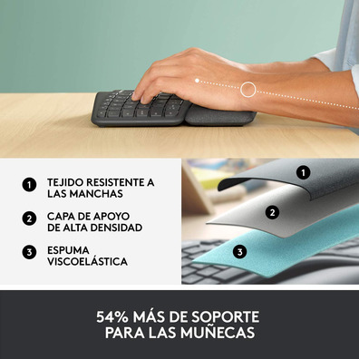 Teclado Inalámbrico Bluetooth Logitech Ergo K860