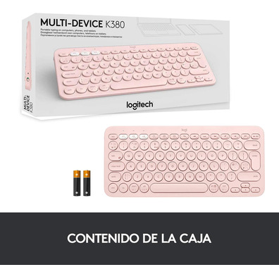 Teclado Logitech K380 Bluetooth Rosa