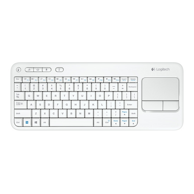 Logitech Wireless Touch K400 Blanc