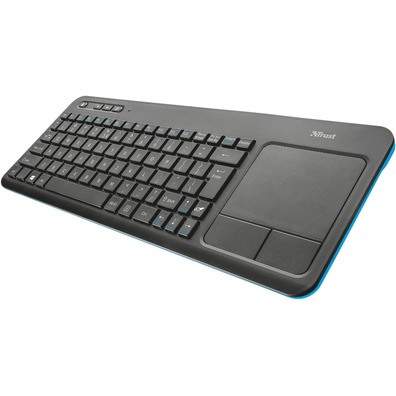 Teclado Multimedia Inalámbrico Trust Veza con Touchpad