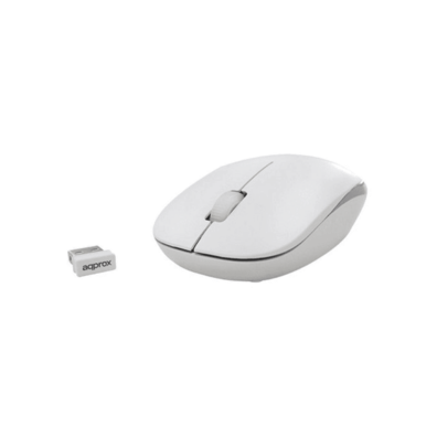 Clavier + Souris Approx APPKBWELEGANT Wireless USB Gris / Blanc