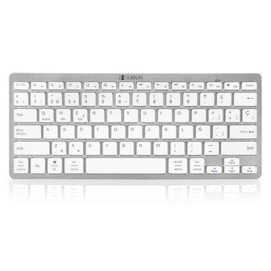 Clavier Subblim 1DYC001 Dynamique Compact d'Argent Bluetooth PC/iOS/Android