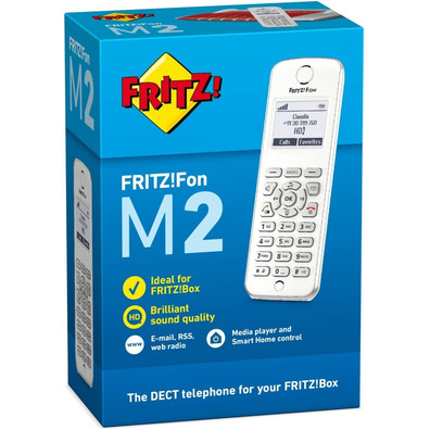 Teléfono Inalámbrico DECT Digital Fritz ! M2 Blanco