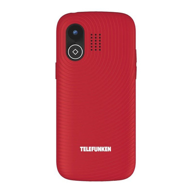 Teléfono Móvil Telefunken S520 para Personas Mayores Rojo