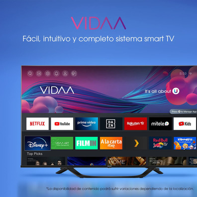 Televisión LED Hisense 50A63H 50''Smart TV 4K UHD Wifi/BT