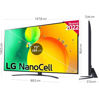 Televisión LG 65NANO766QA Nanocell 65'''Smart TV 4K UHD