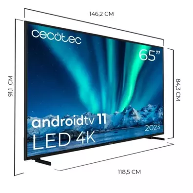 Téléviseur Cecotec A series ALU00165 65 " /Ultra HD 4K/Smart TV