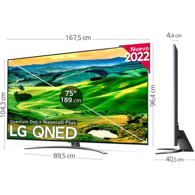 Téléviseur LG QNED 75QNED826QB 75 " Ultra HD 4K/Smart TV/WiFi
