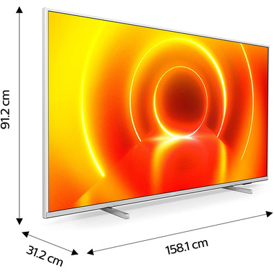 Philips 70PUS7855 70 "/ Ultra HD 4K / Smart TV / WiFi Argent